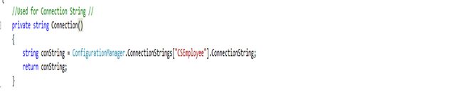 Connection String object